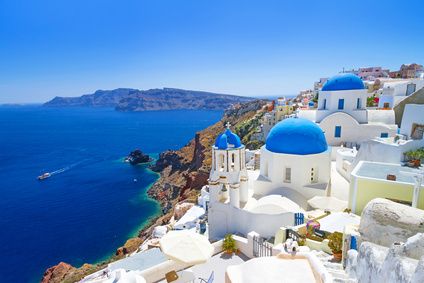 Greece white houses