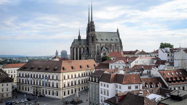 Brno centrum panorama