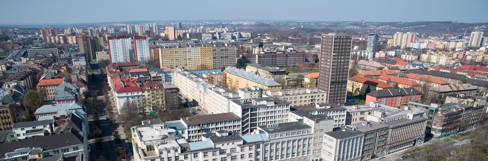 Ostrava letecké panorama