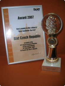 Sixt Award - best customer service 2007