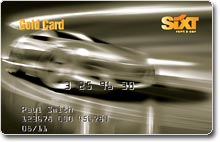 The Gold Sixt Card
